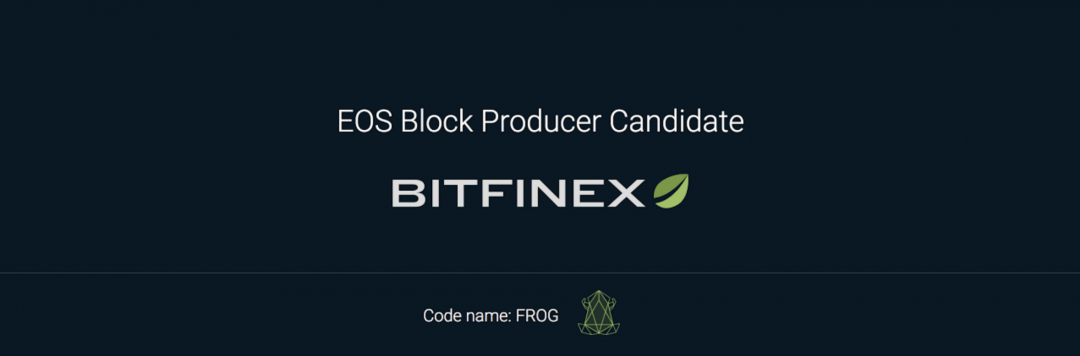 Bitfinex si candida come EOS Block Producer