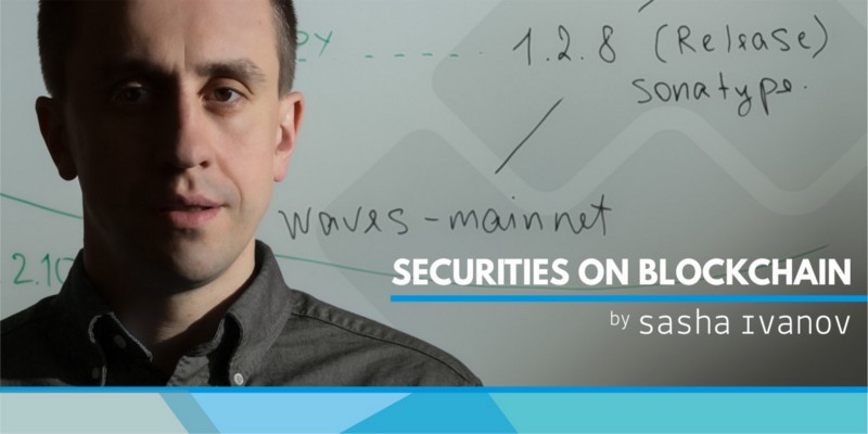 Sasha Ivanov: “I security token sono inevitabili”