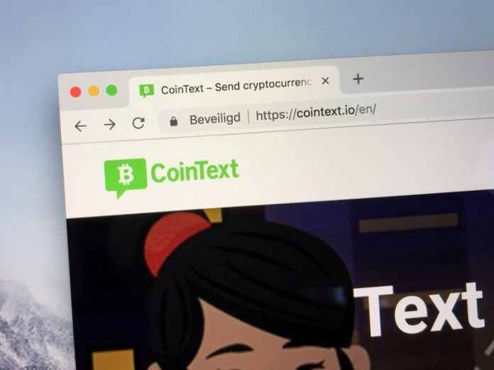 Cointext sms crypto payments