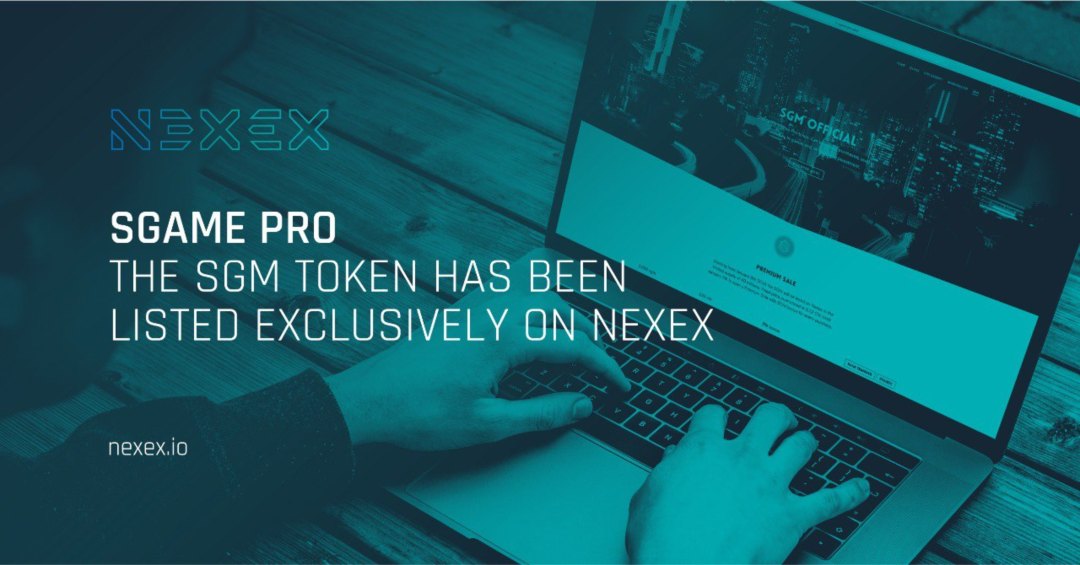 Sgame Pro (SGM) oggi listato sull’exchange Nexex