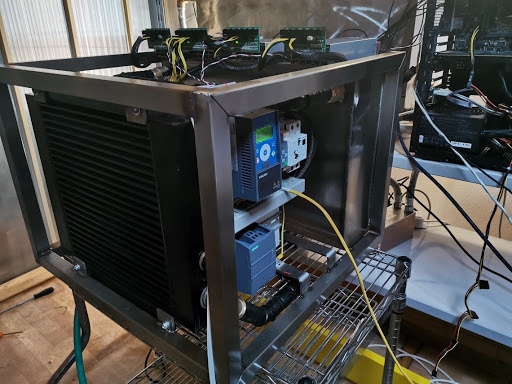 Shenglin bitcoin raffreddamento ad immersione ventilatore idraulico radiatore olio