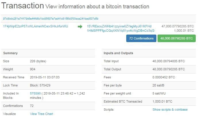 48000 btc transaction bitcoin