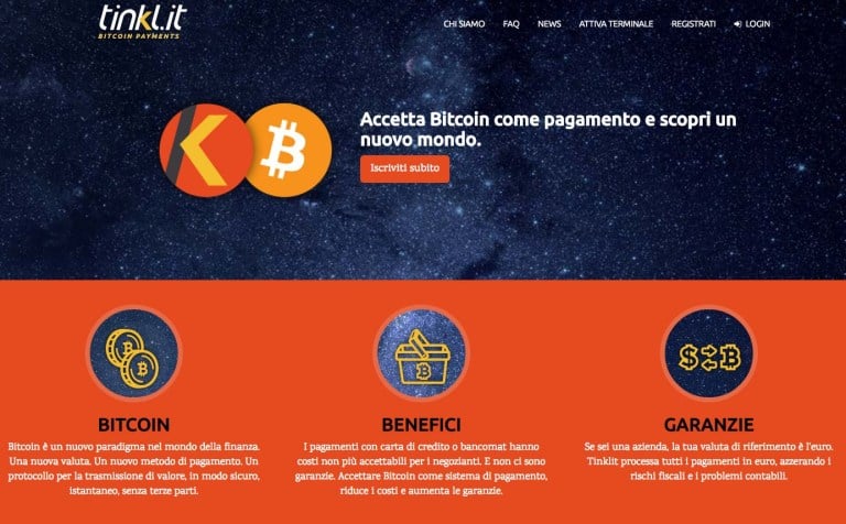 accettare pagamenti bitcoin sul sito web