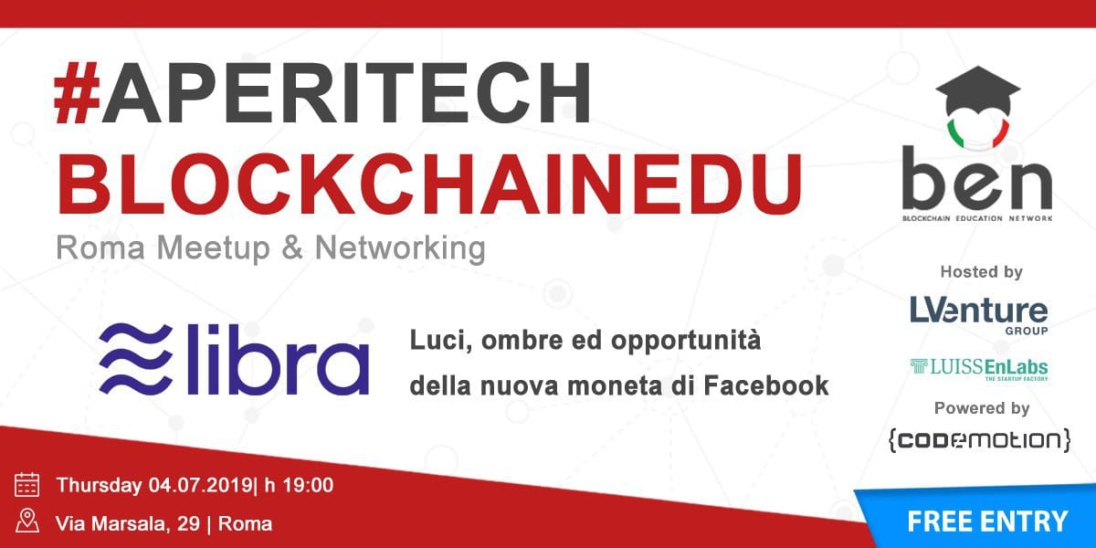 BlockchainEdu: l’evento a Roma su Libra e Facebook