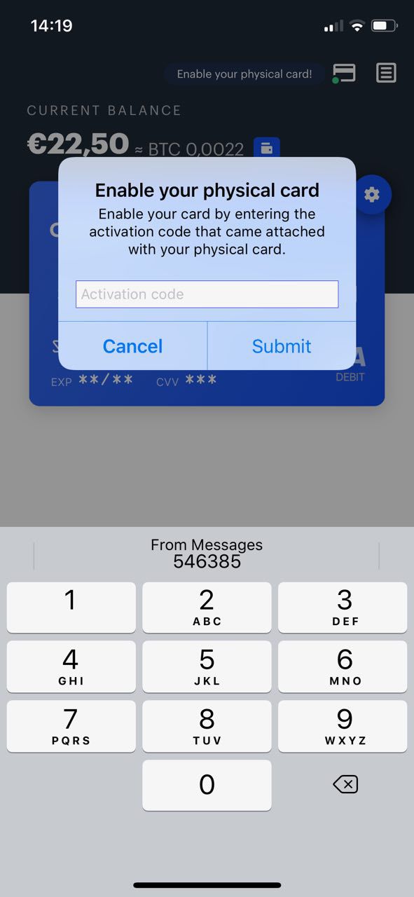 how to use your coinbase card