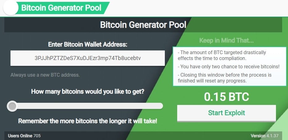 bitcoin generator wallet