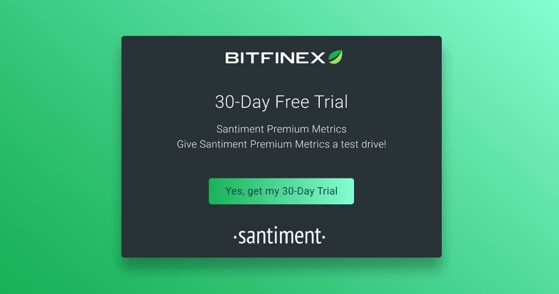 Santiment: nuovo servizio per Bitfinex