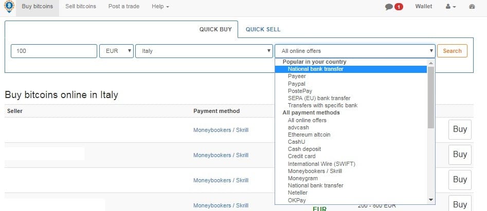 Plataforma Localbitcoins