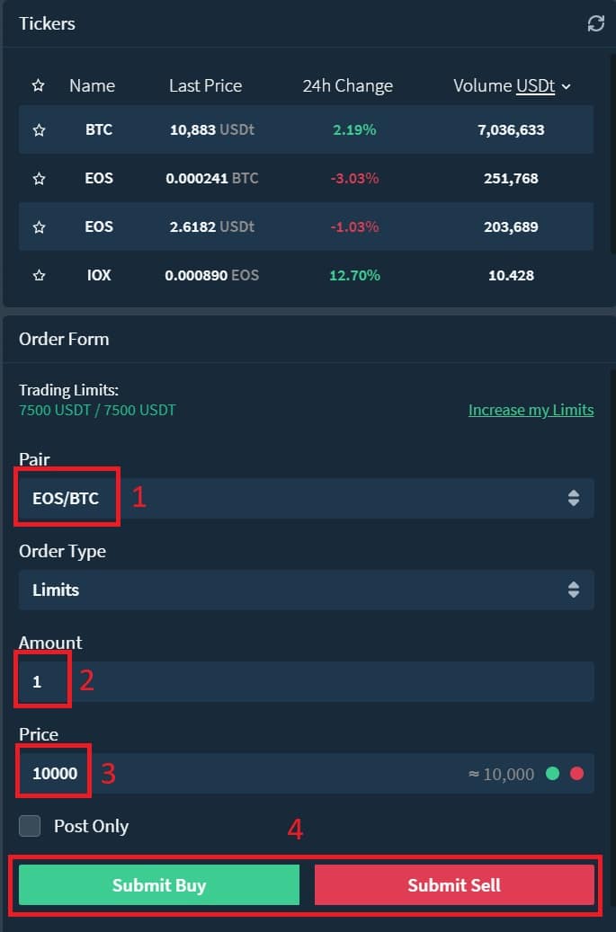 Eosfinex Guide: a DEX for EOS tokens