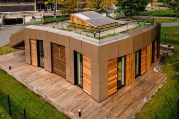 Ripple, la casa in legno che incoraggia la sostenibilità