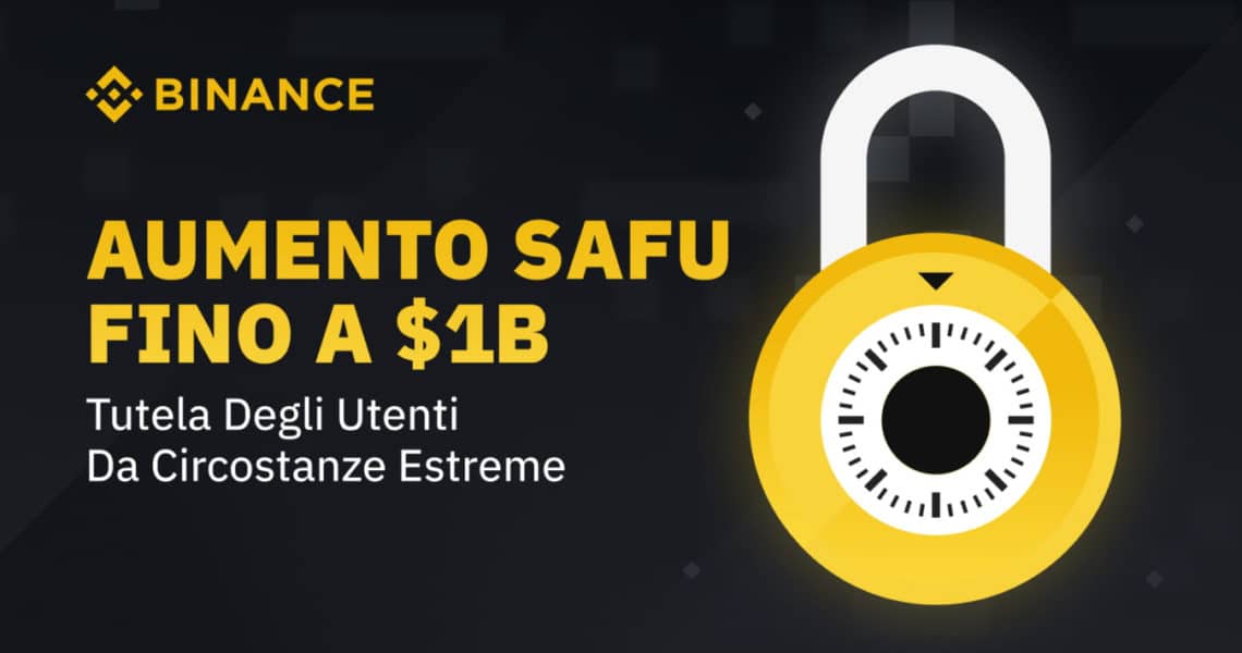 Binance protegge gli utenti: l’incremento del SAFU a 1 miliardo di dollari