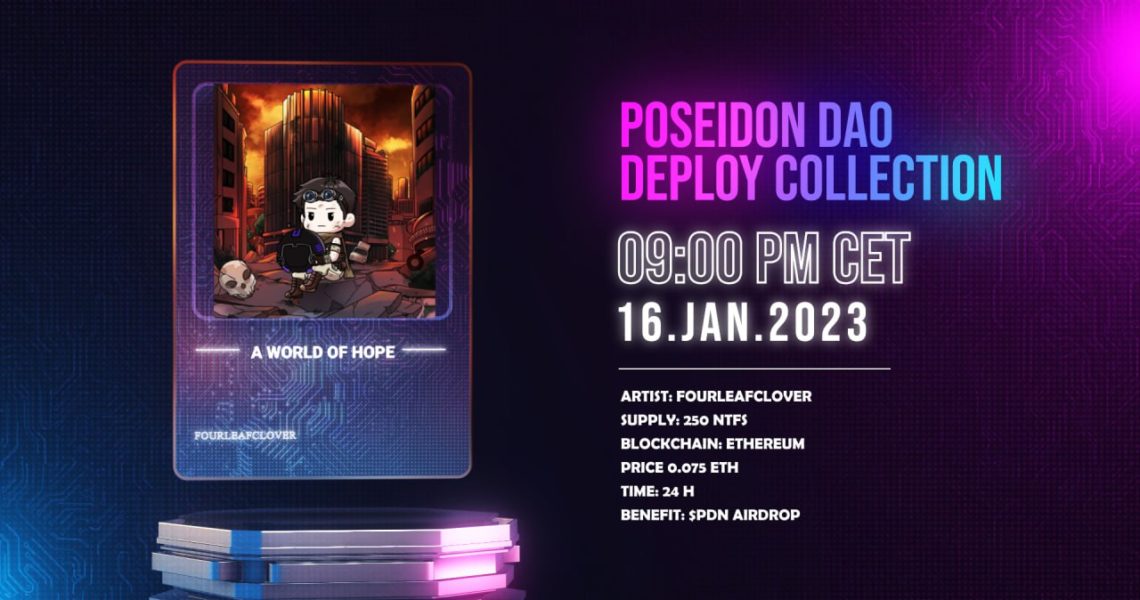 Poseidon DAO annuncia il quarto artista della Deploy Collection