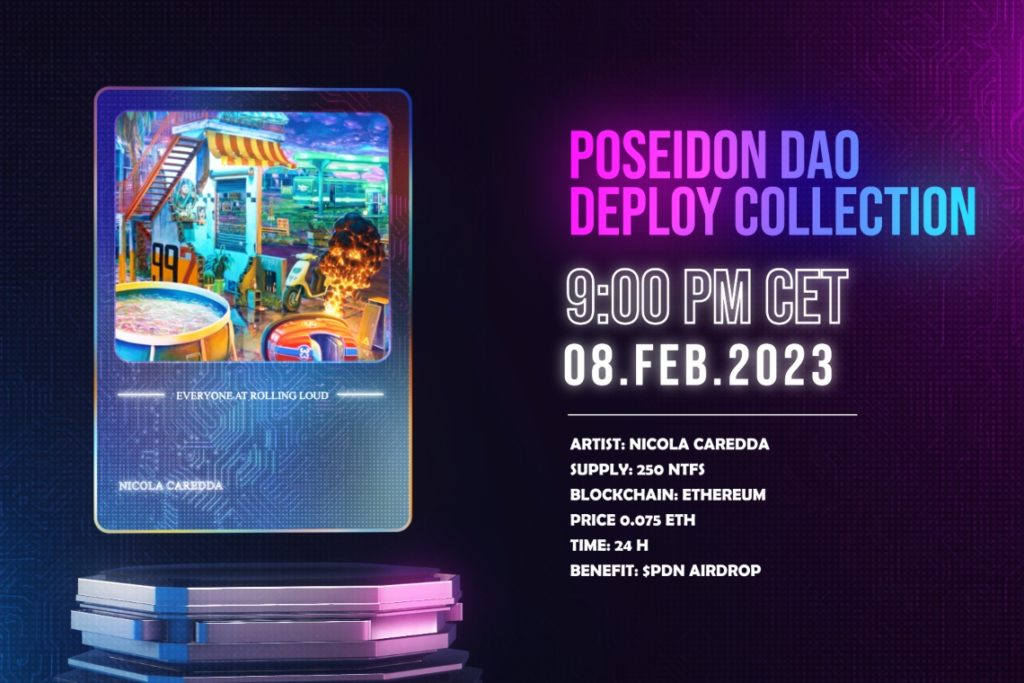 Poseidon DAO annuncia il quinto artista della Deploy Collection