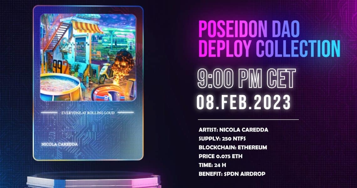 Poseidon DAO annuncia il quinto artista della Deploy Collection