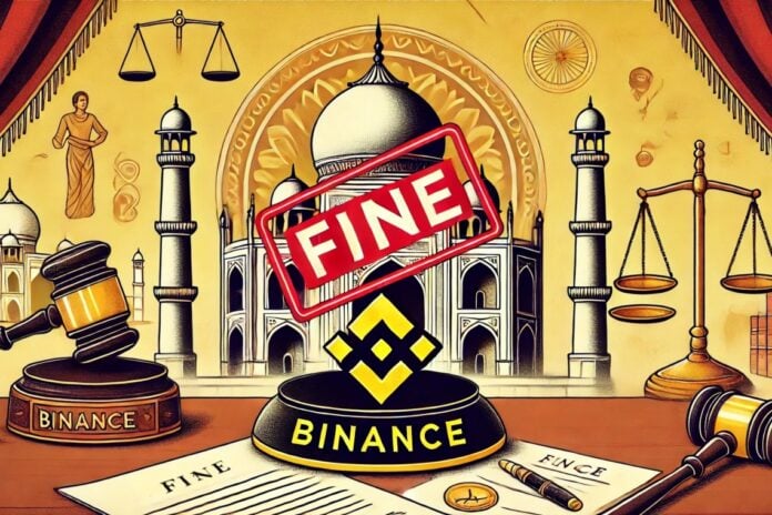 Binance exchange multa india