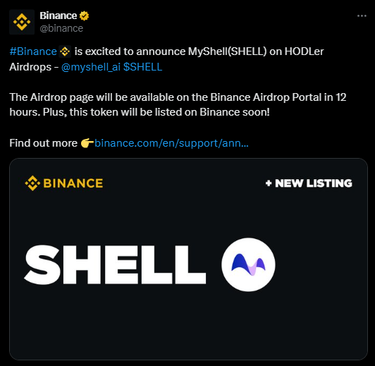 Airdrop degli HODler di Binance