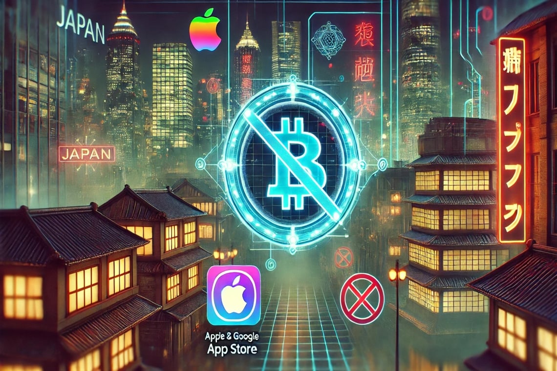 Il Giappone stringe la morsa sugli exchange crypto non regolamentati: rischio rimozione dagli store di Apple e Google  