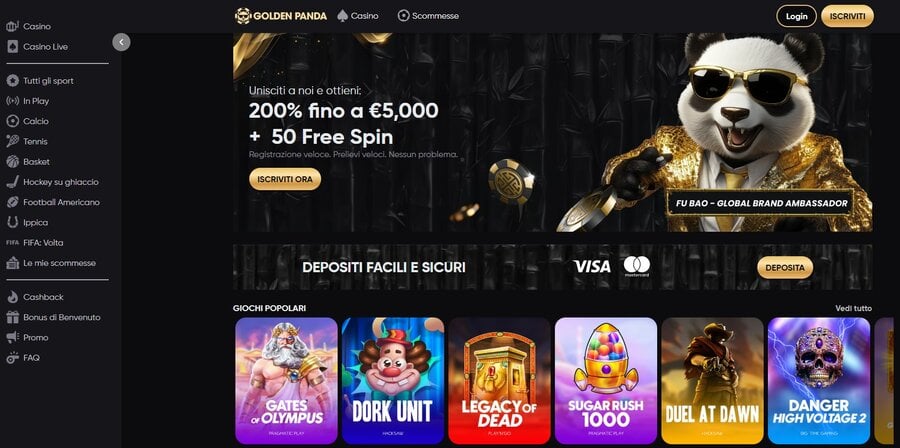 Tra i casino online sicuri c'è sicuramente Golden Panda