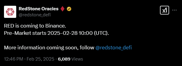 binance launchpool redstone red