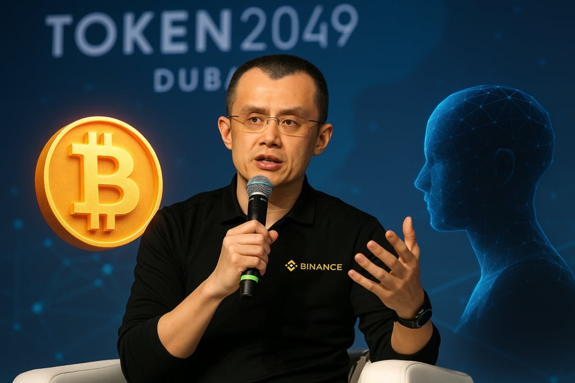 CZ sulla criptovaluta e l’intelligenza artificiale (AI) a Token2049 Dubai