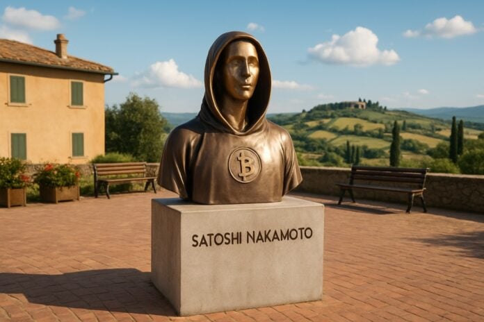 monumento satoshi nakamoto italia
