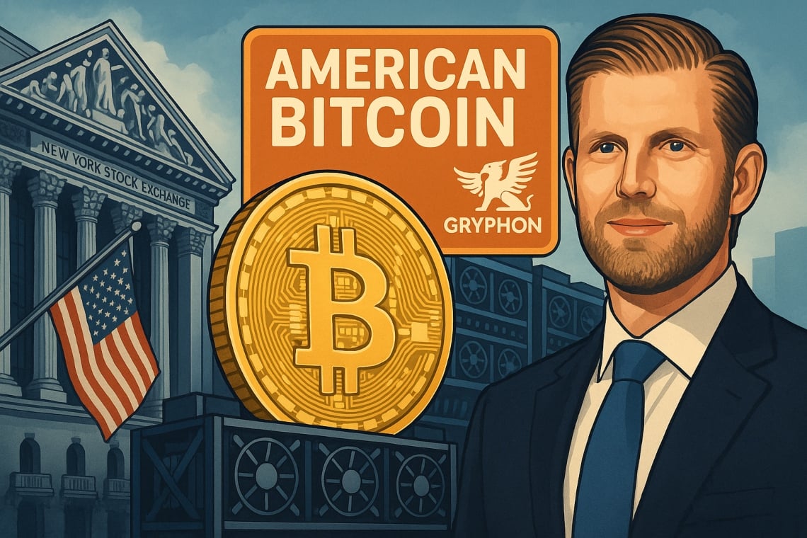 American Bitcoin debutta in Borsa: fusione con Gryphon e legami con la famiglia Trump