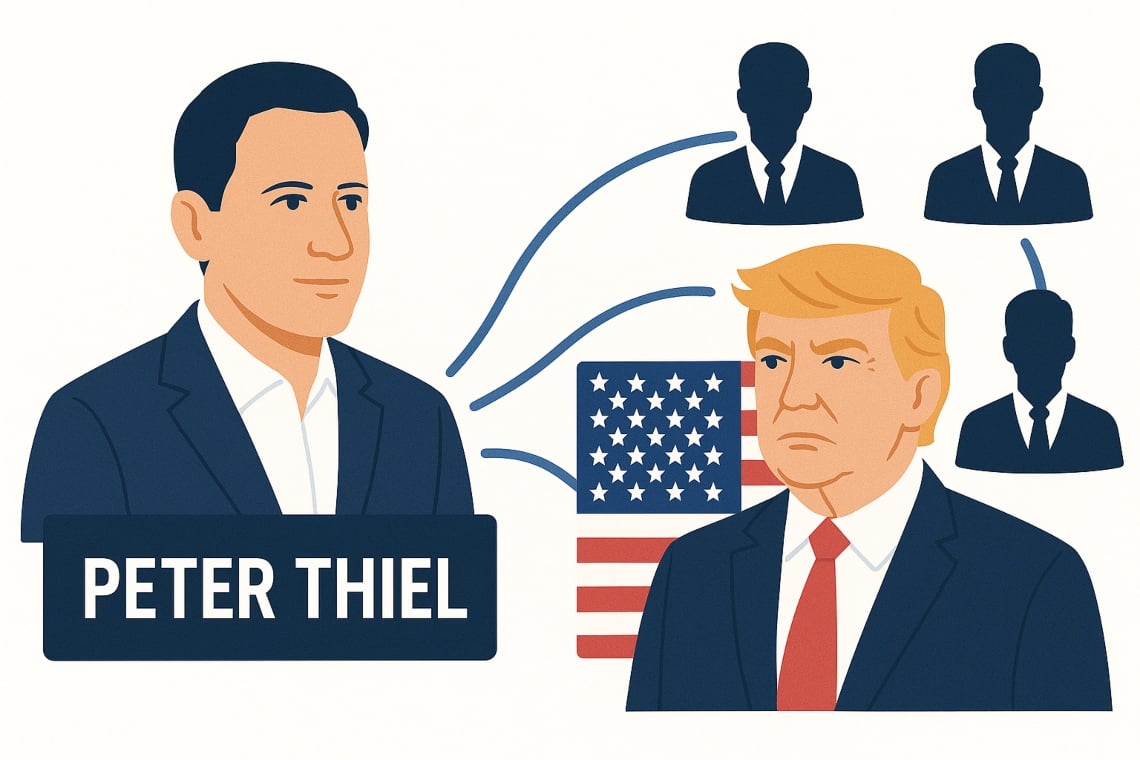 Il ritorno silenzioso di Peter Thiel: la rete invisibile dietro l’amministrazione Trump