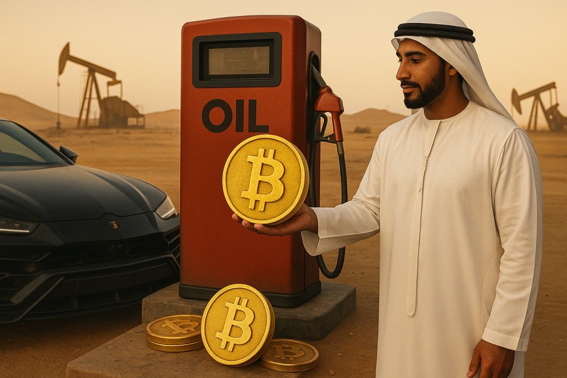 Pagare la benzina in criptovalute: Emarat e Crypto.com innovano negli Emirati Arabi