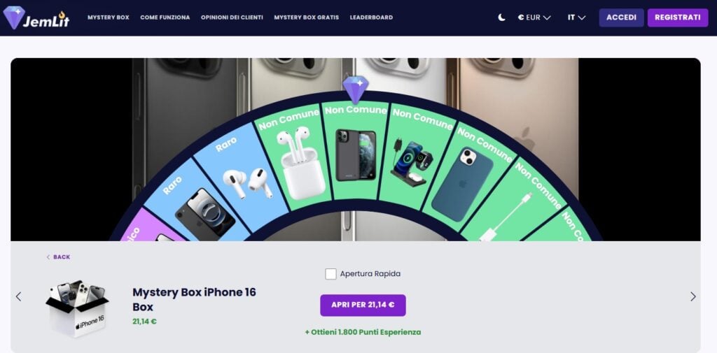 La Myster Box iPhone 16 di Jemlit
