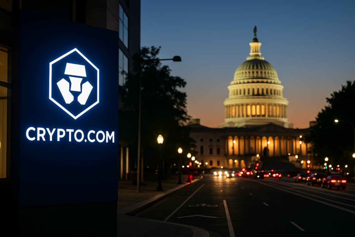 Crypto.com apre un ufficio a Washington DC per rafforzare affari governativi USA