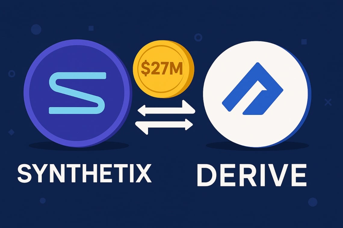 Synthetix acquisisce Derive con uno swap token da 27 milioni di dollari
