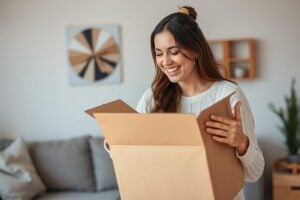 signora apre mystery box