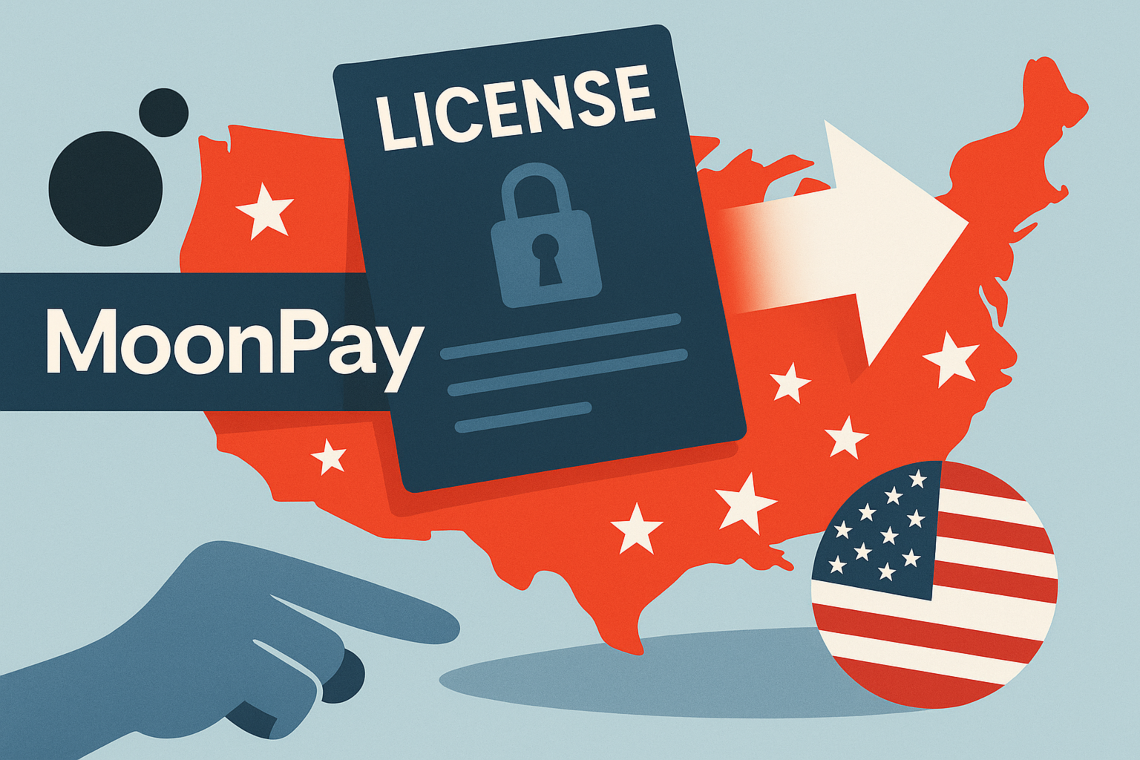 MoonPay ottiene BitLicense: operativa in tutti e 50 gli stati USA