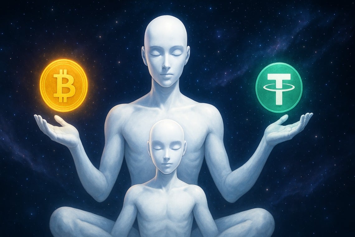 Bitcoin e AI: la visione di Tether verso un trilione di agenti autonomi