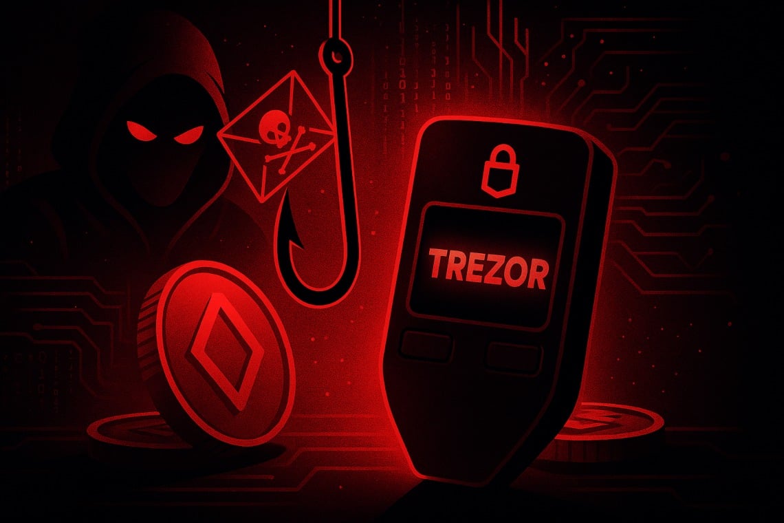 Trezor sotto attacco phishing, allerta massima