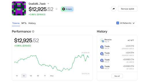 zerion gestione unificata wallet defi
