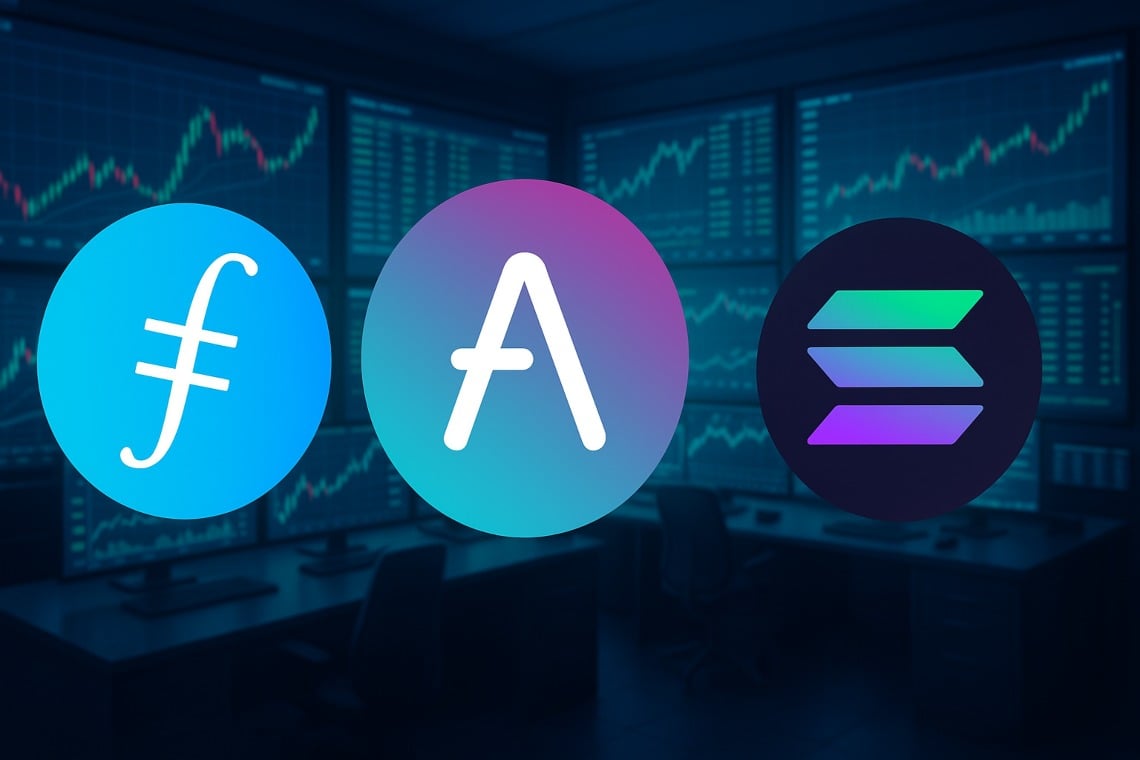 Analisi delle crypto Filecoin, Aave e Solana