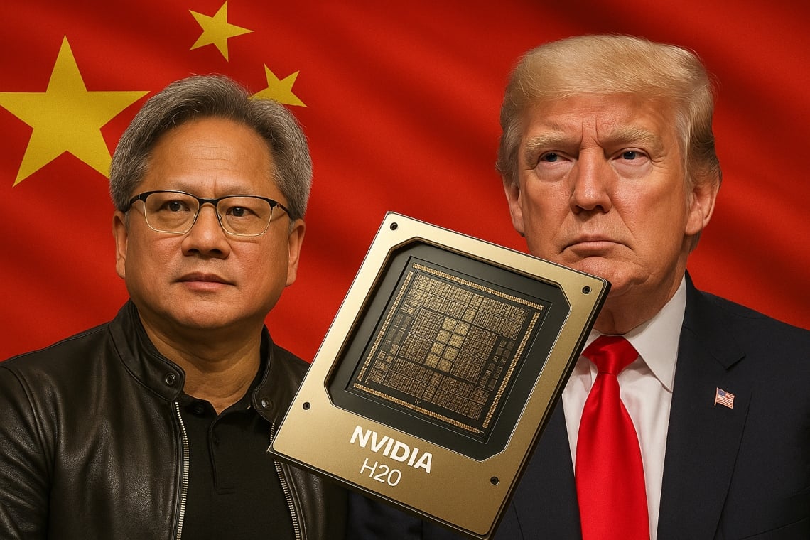 Nvidia torna a vendere chip AI in Cina: la svolta dopo l’incontro tra Jensen Huang e Trump