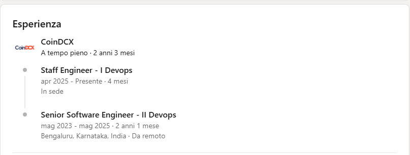 rahul agarwal esperienza coindcx