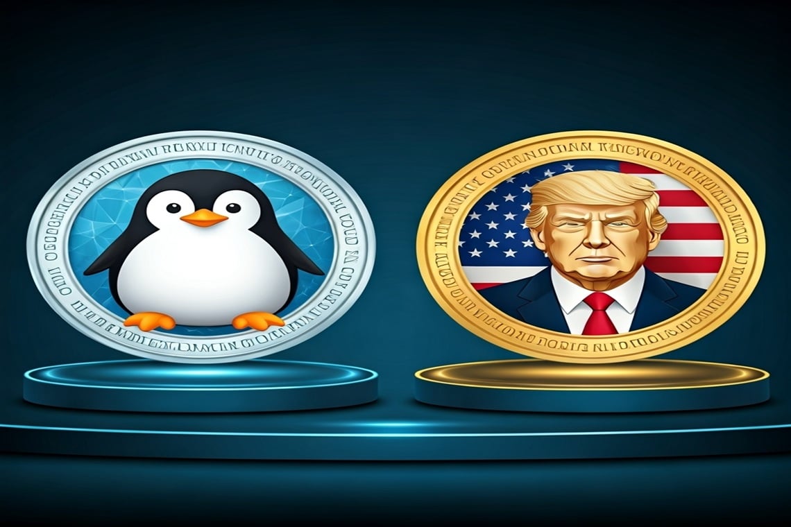 PENGU sorpassa TRUMP diventando la meme coin numero 2 di Solana
