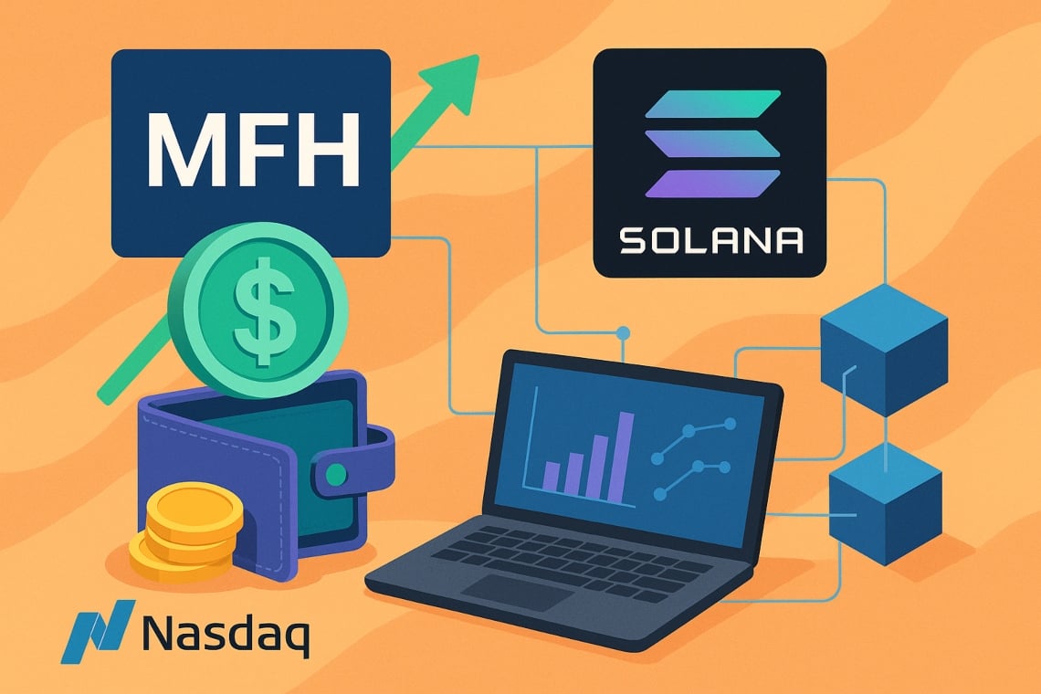 Mercurity Fintech Holding punta su Solana con una linea di credito da 200 milioni