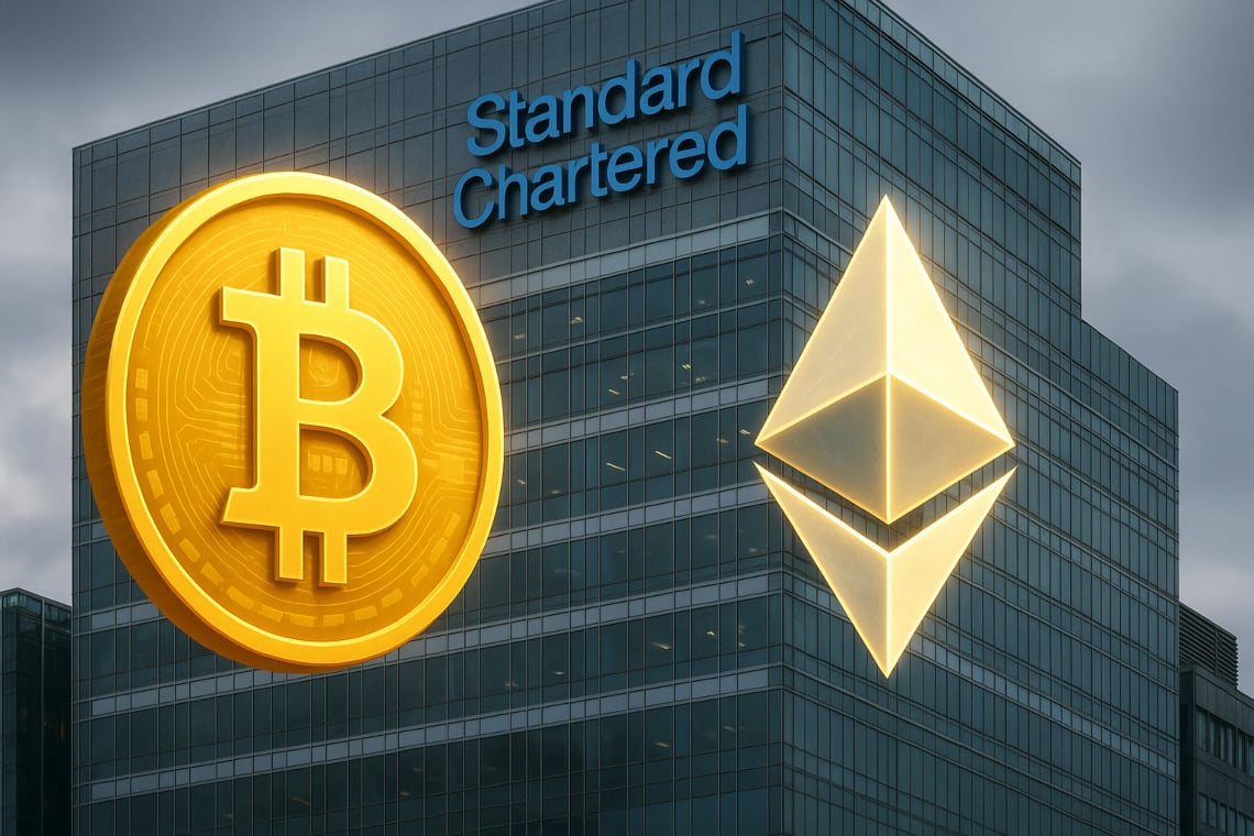 Standard Chartered lancia il trading spot di Bitcoin ed Ether per clienti istituzionali