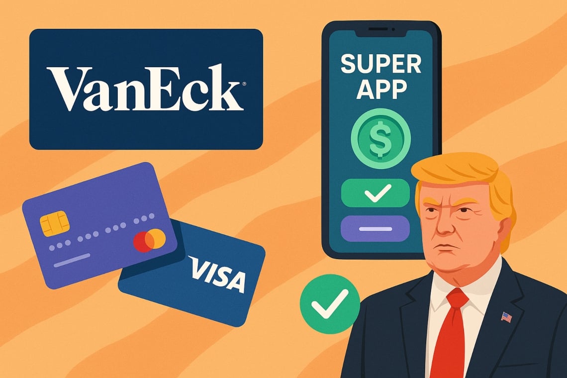 Super App e stablecoin: VanEck lancia la sfida ai pagamenti tradizionali