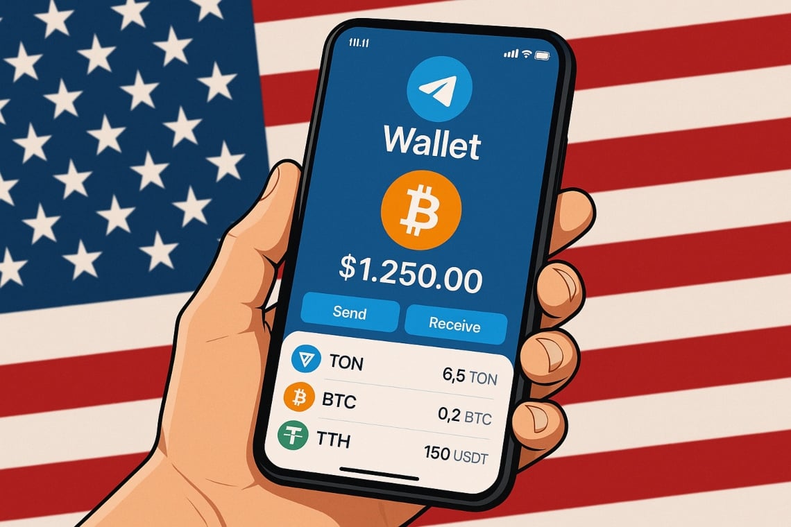 Telegram lancia il Wallet crypto anche negli USA