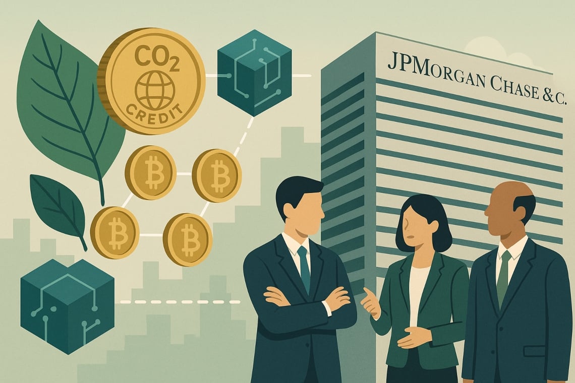 Tokenizzazione dei Carbon Credit: JPMorgan guida l’innovazione blockchain