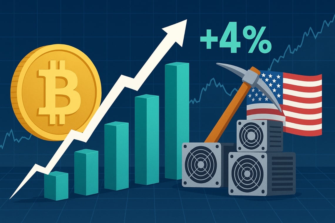 Growth of Bitcoin network hashrate: USA record and new balances