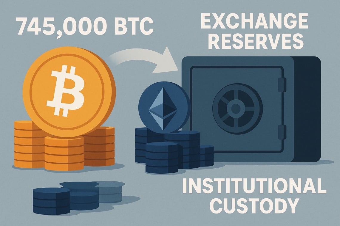 BlackRock detiene circa 745.000 BTC con l’ETF spot: supera le riserve di grandi exchange e sposta la custodia verso depositari istituzionali