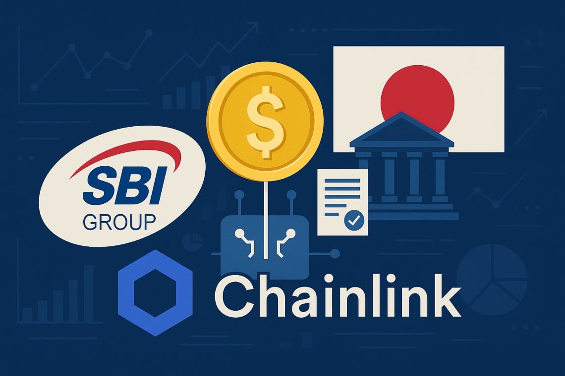SBI (gestisce oltre 200 mld di USD in asset) e Chainlink accelerano la tokenizzazione di asset reali in Giappone