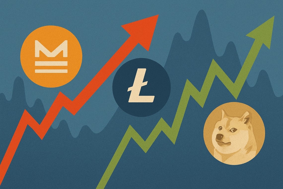 Movimenti interessanti di Mantle, Litecoin  e Dogecoin