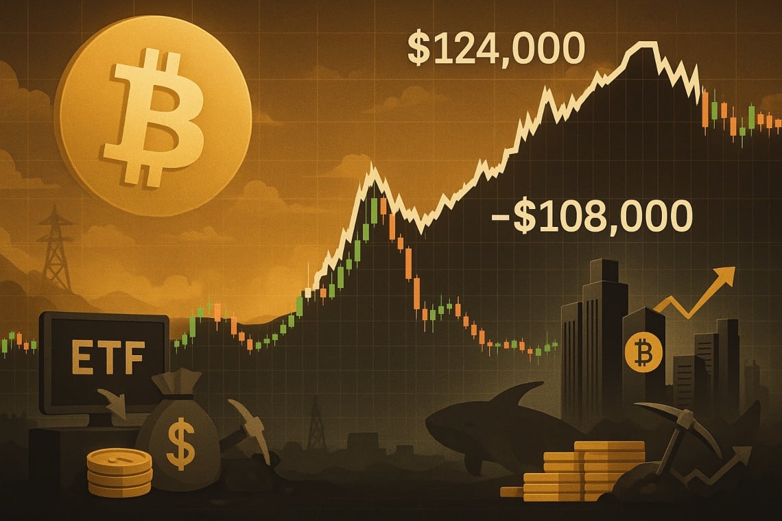 Bitcoin ad agosto 2025: dal record oltre 124.000$ alla correzione—cosa è successo davvero e cosa aspettarsi